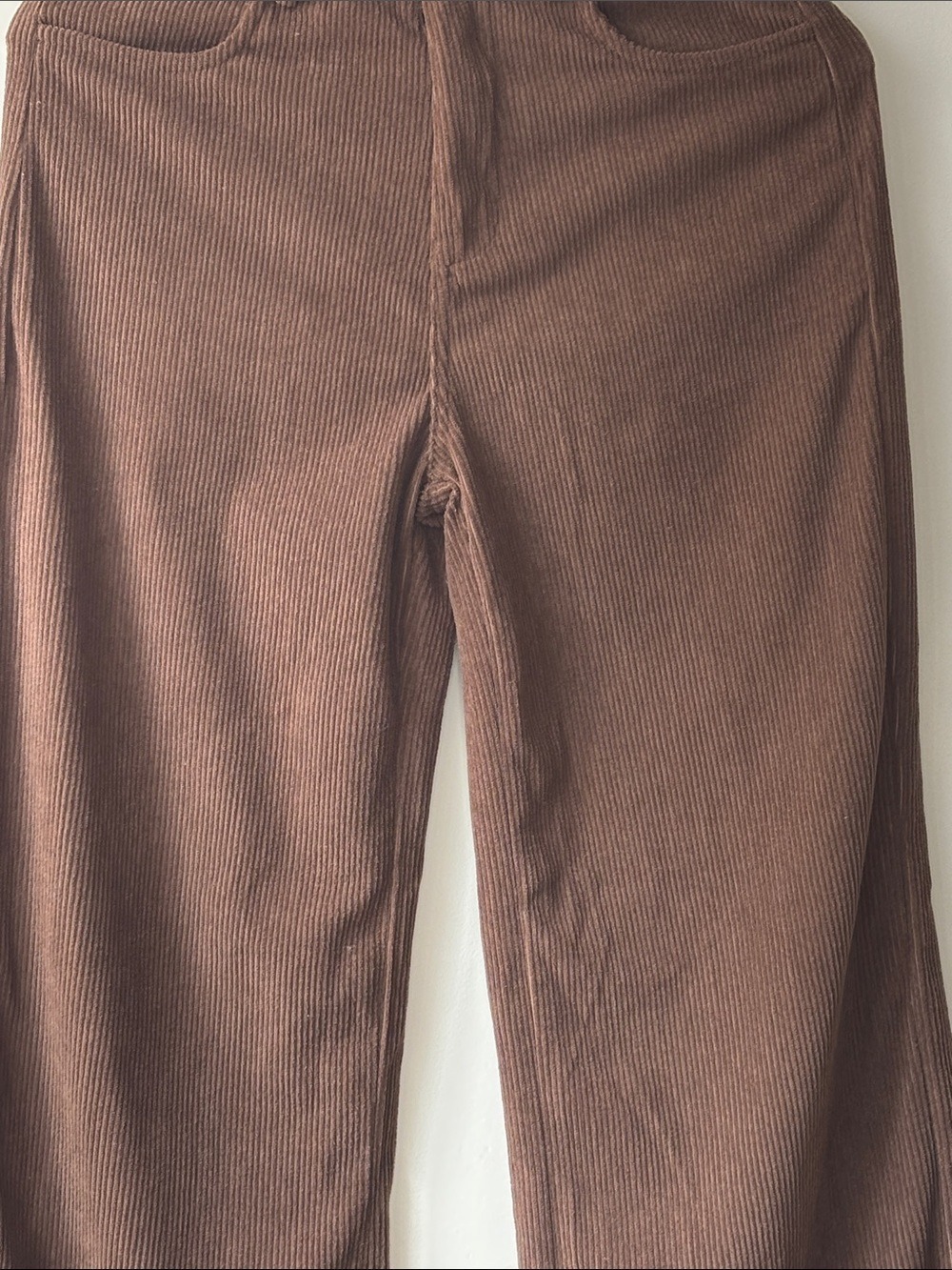 Wide Leg Women's Pants in Dark Brown - Picture 4 of 8